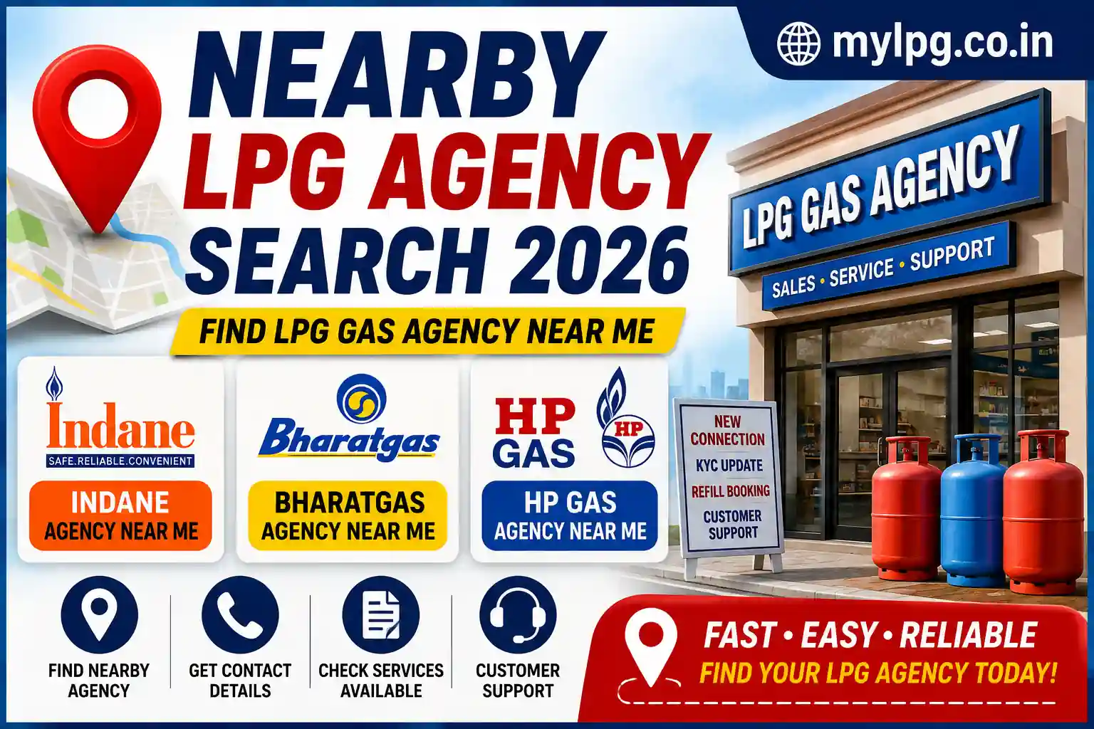 Nearby LPG Agency Search 2026 – Find LPG Gas Agency Near Me