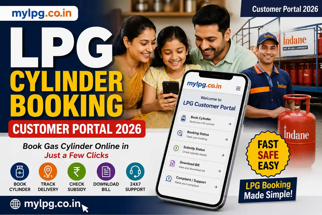 LPG Cylinder Booking Portal 2026 Online Gas Booking India