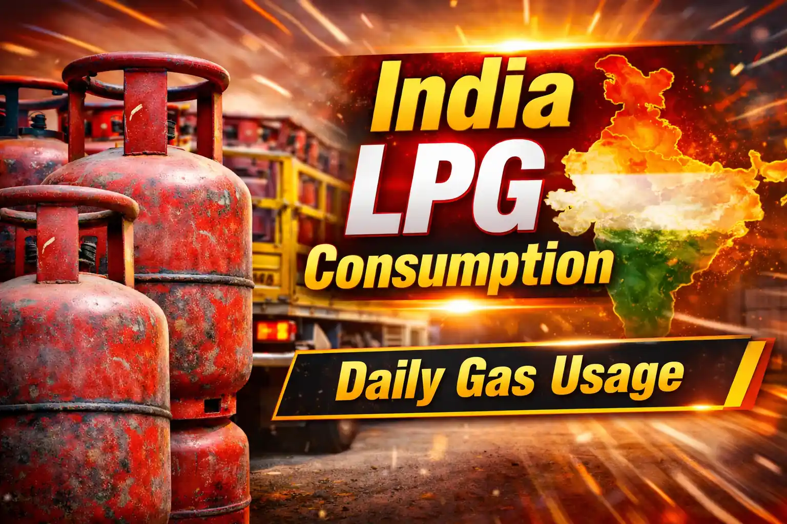 Daily LPG consumption in India gas cylinder usage
