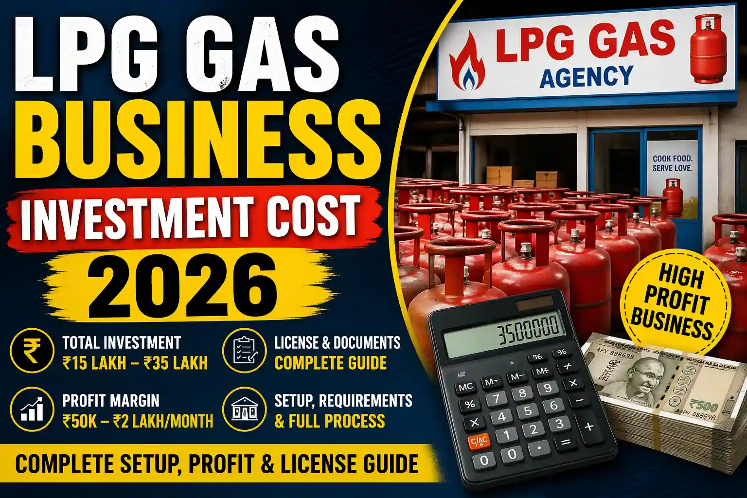 LPG Gas Business Investment Cost 2026