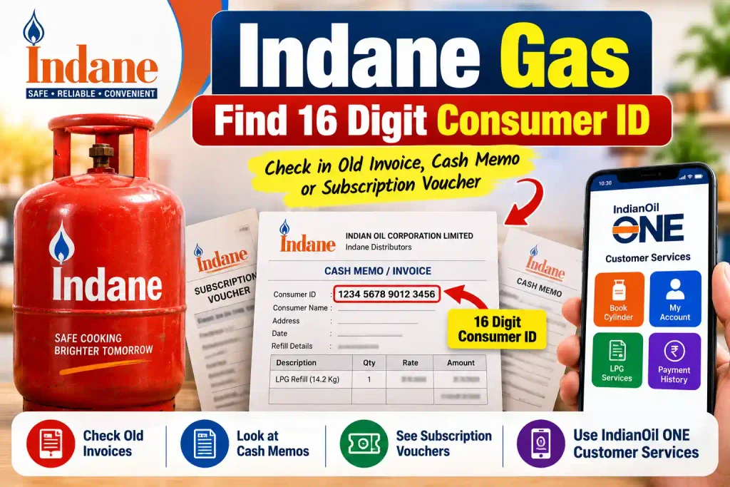 Indane Gas lpg id find