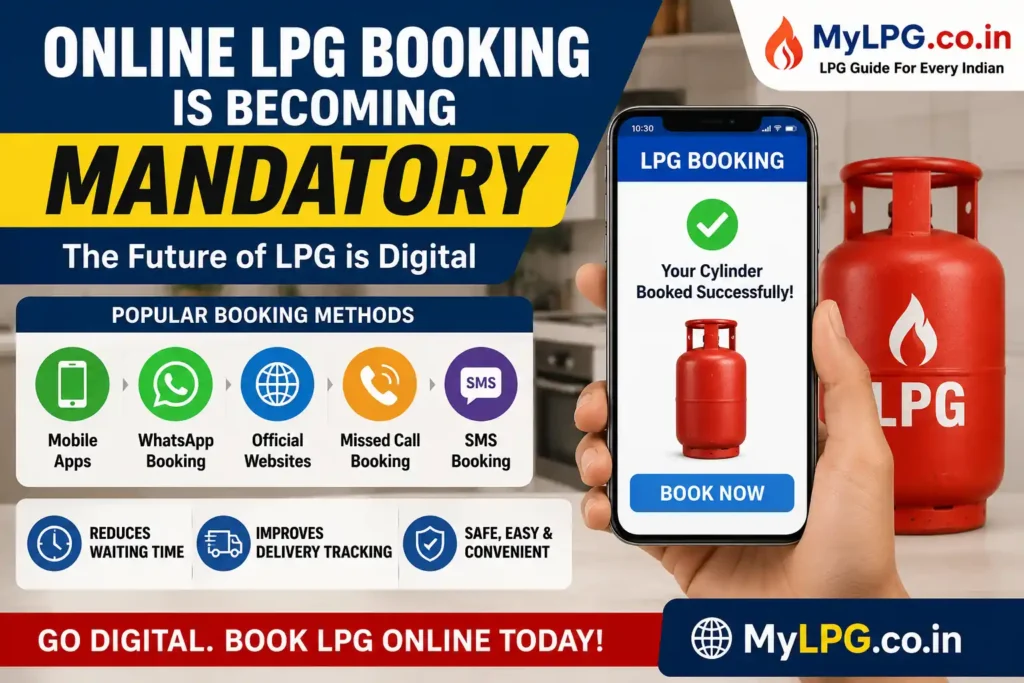 Online LPG booking mandatory India 2026