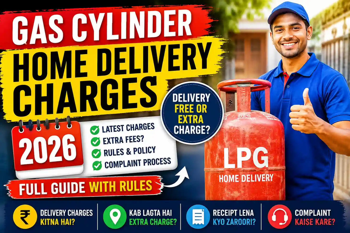 Gas Cylinder Home Delivery Charges 2026 Guide