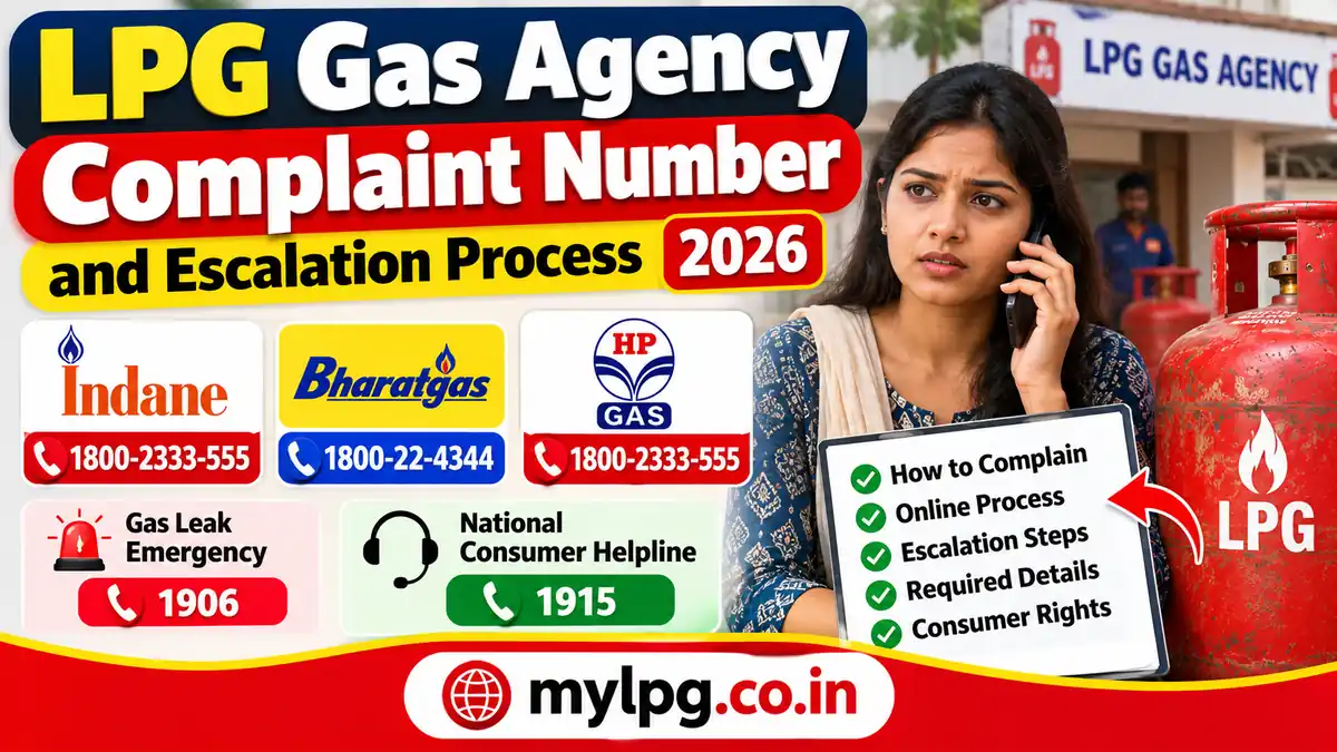 LPG Gas Agency Complaint Number and Escalation Process 2026 – mylpg.co.in